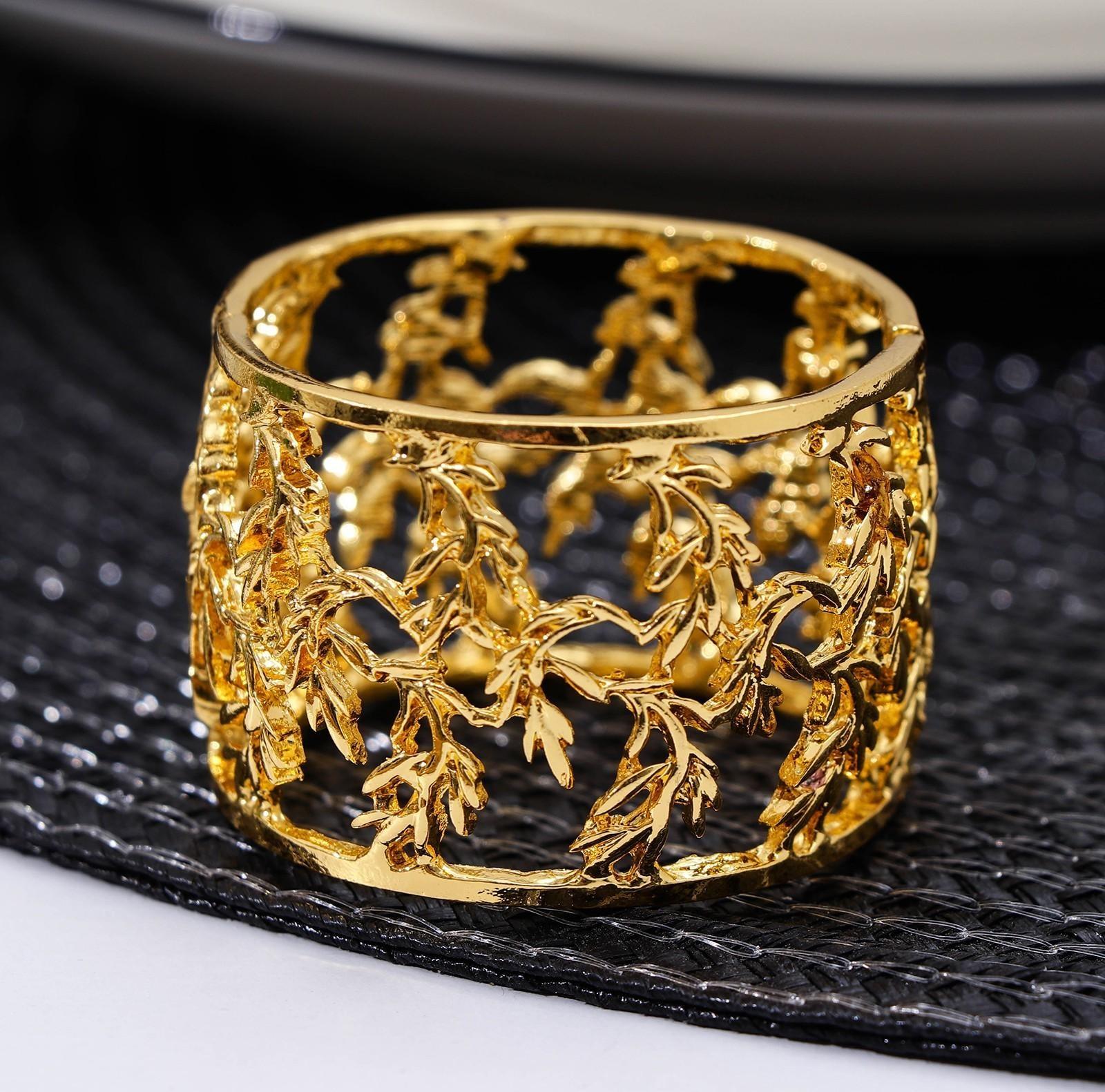 Кольцо для салфетки Noble, 4,5×4,5×3 см, цвет золотой