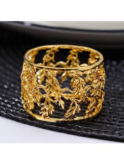 Кольцо для салфетки Noble, 4,5×4,5×3 см, цвет золотой