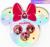 Набор колец на голографической подложке 3 шт, Минни Маус