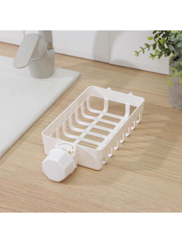Держатель на раковину для губок, 24×11×5 см, цвет белый