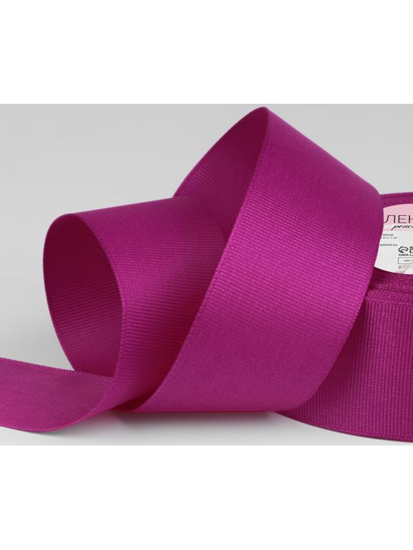 Лента репсовая, 40 мм, 23 ± 1 м, цвет лиловый №27