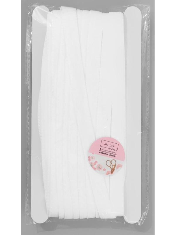 Лента тоннельная, двухстрочная, 10 мм, 10 ± 0,5 м, цвет белый