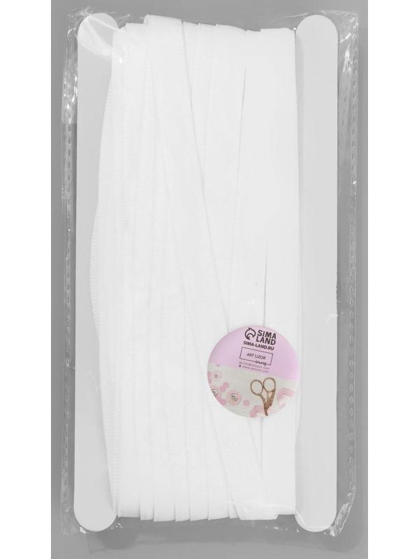 Лента тоннельная, двухстрочная, 10 мм, 10 ± 0,5 м, цвет белый