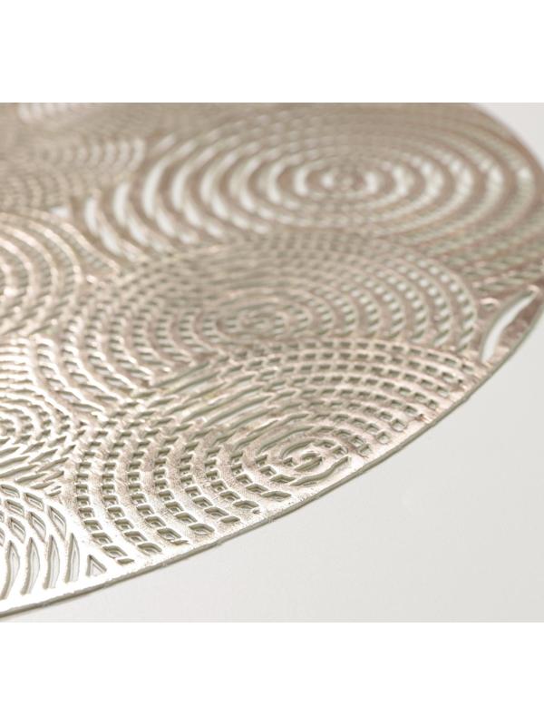 Салфетка сервировочная на стол «Гипноз», d=38 см, цвет золото