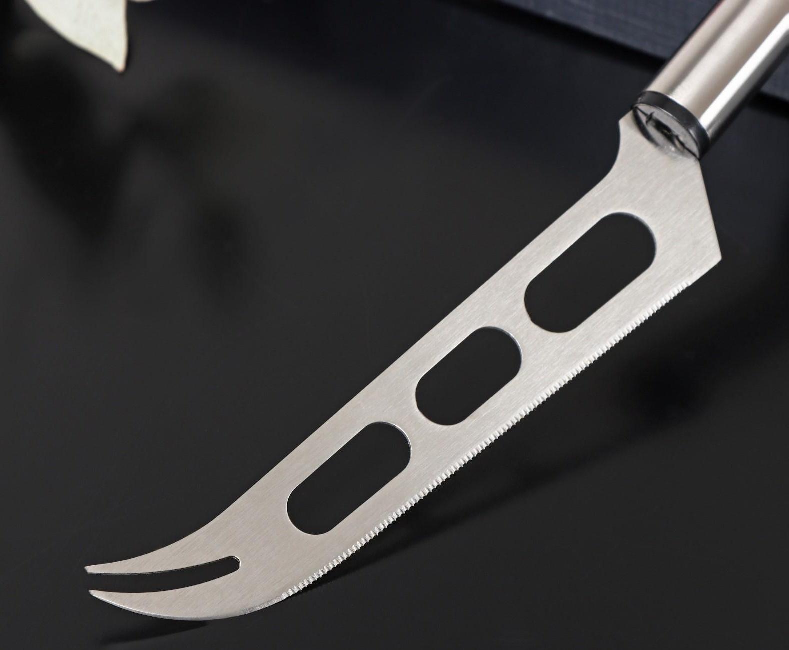 Нож для сыра Доляна Fargo, 26×3×2 см, нержавеющая сталь, цвет хромированный