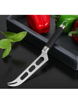 Нож для сыра Доляна Venus, нержавеющая сталь, цвет чёрный