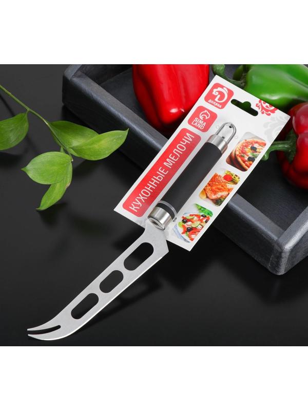 Нож для сыра Доляна Venus, нержавеющая сталь, цвет чёрный