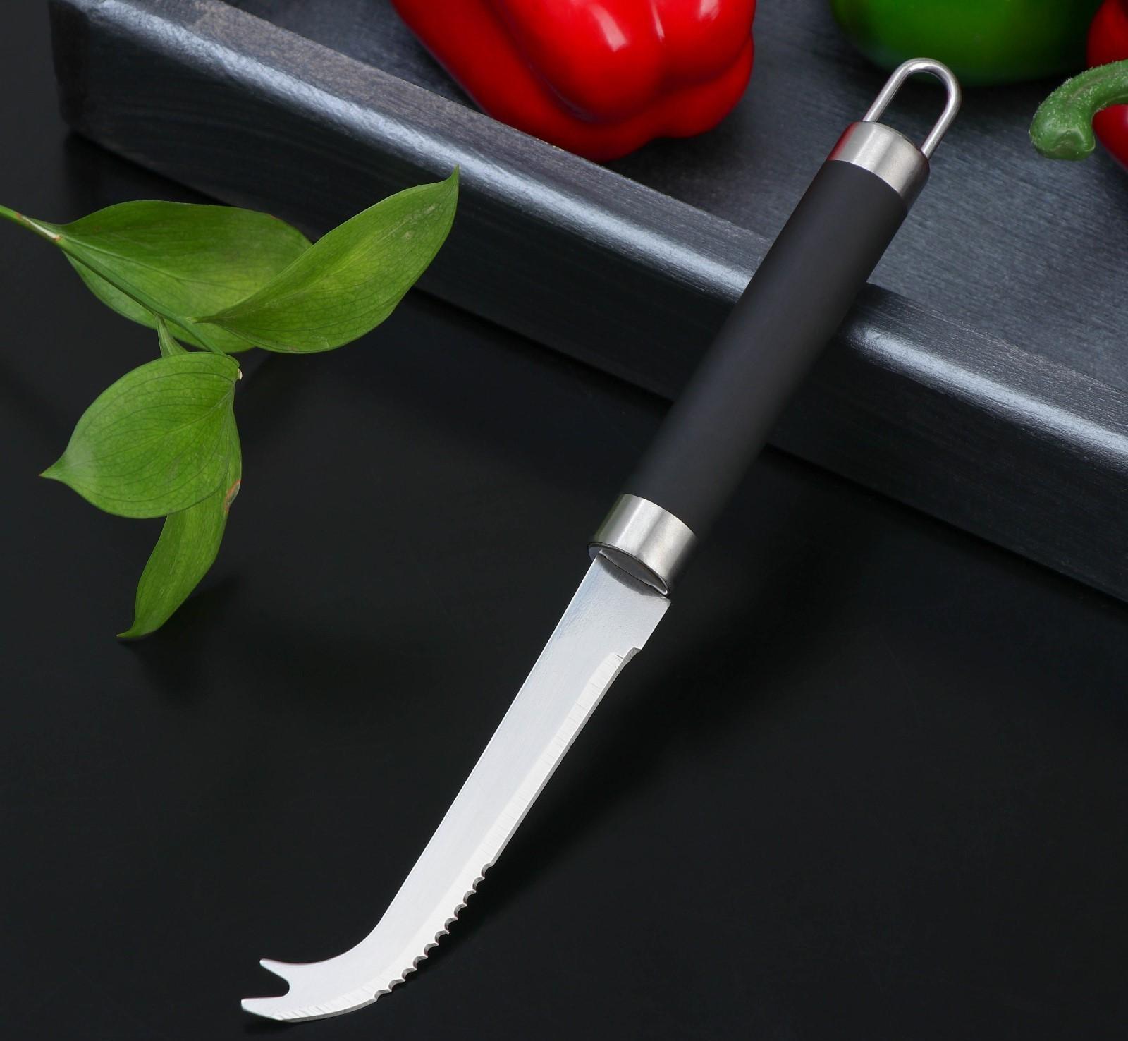 Нож для арбуза Доляна Venus, нержавеющая сталь, цвет чёрный