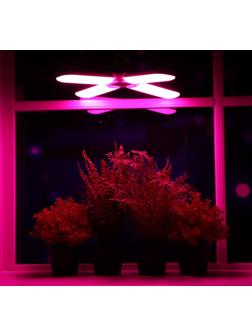 Фитолампа светодиодная, E27, 32 Вт, 220 В, складная