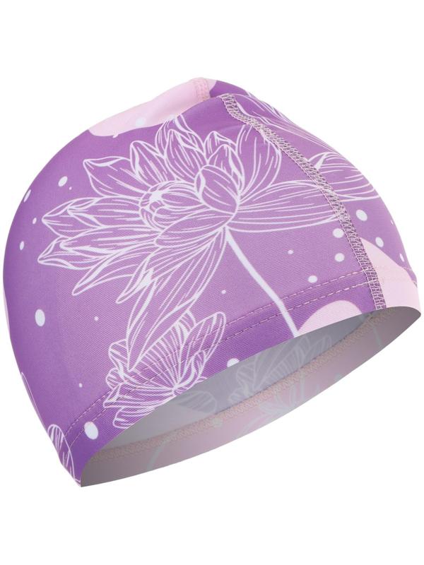 Шапочка для плавания детская ONLYTOP Swim «Цветы», тканевая, обхват 46-52 см