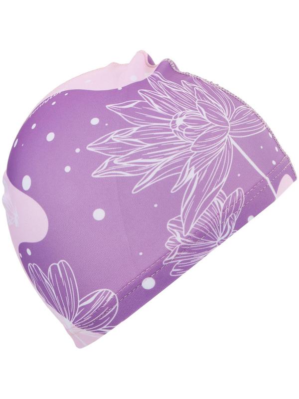 Шапочка для плавания детская ONLYTOP Swim «Цветы», тканевая, обхват 46-52 см
