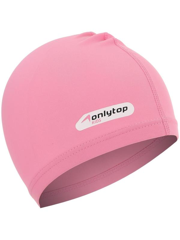 Шапочка для плавания ONLYTOP SWIM, детская, цвет розовый, обхват 46-52 см