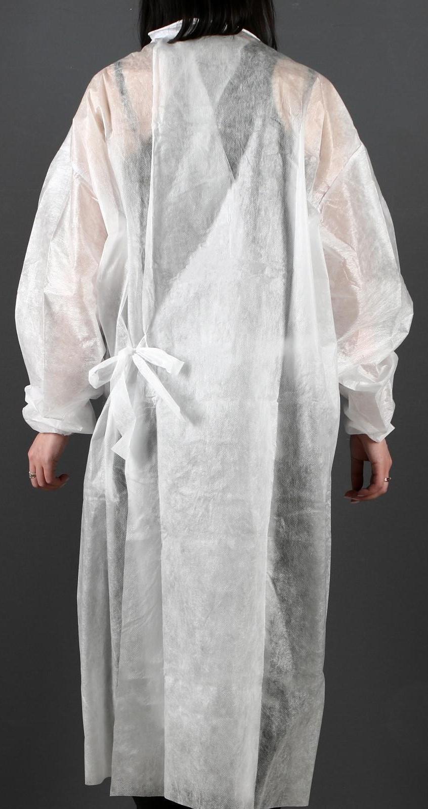 Халат хирургический на завязка, манжета на резинке  20 г/м2  длина 140 см