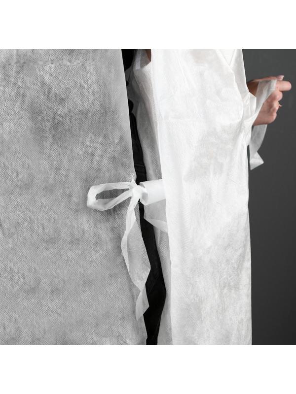 Халат хирургический на завязка, манжета на резинке  20 г/м2  длина 140 см