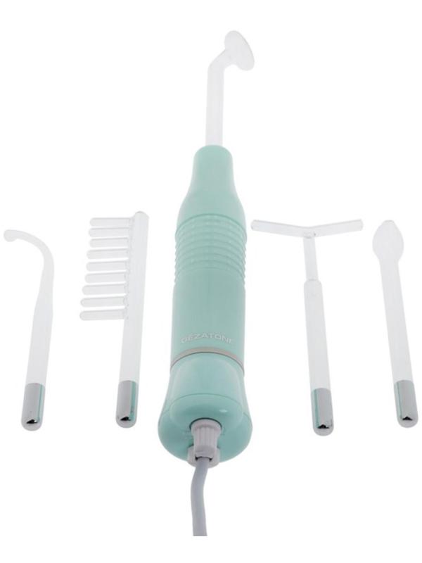 Дарсонваль Gezatone BP-7000, 5 насадок, для лица, тела и волос, бирюзовый