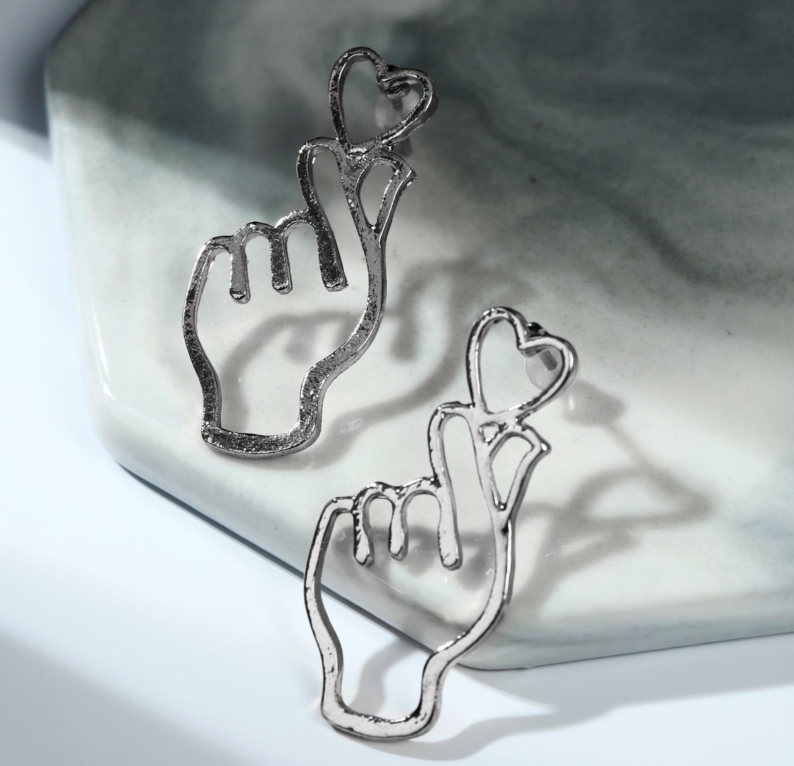 Серьги металл 