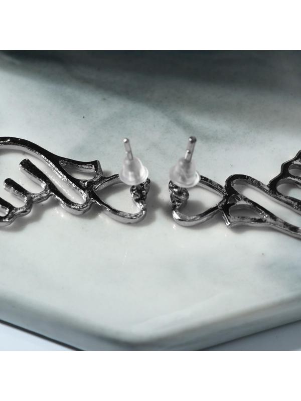 Серьги металл 