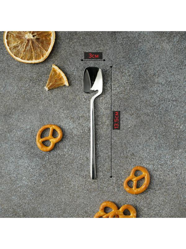 Ложка чайная из нержавеющей стали Magistro Wave, h=13,5 см, цвет серебряный