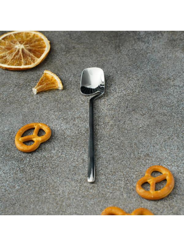 Ложка чайная из нержавеющей стали Magistro Wave, h=13,5 см, цвет серебряный