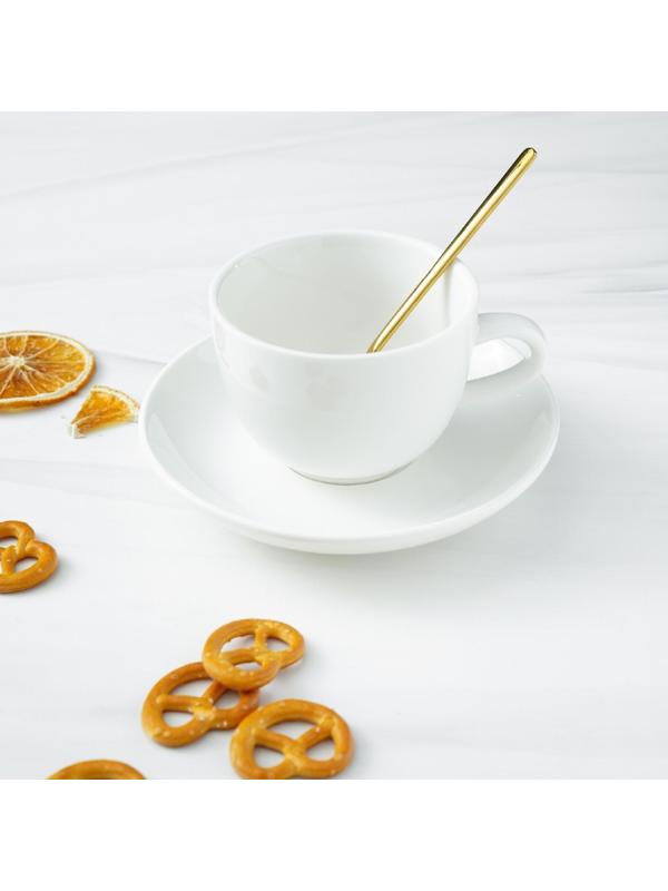 Ложка чайная из нержавеющей стали Magistro Wave, h=13,5 см, цвет золотой