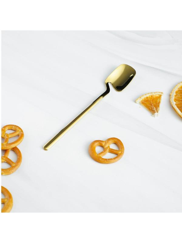 Ложка чайная из нержавеющей стали Magistro Wave, h=13,5 см, цвет золотой