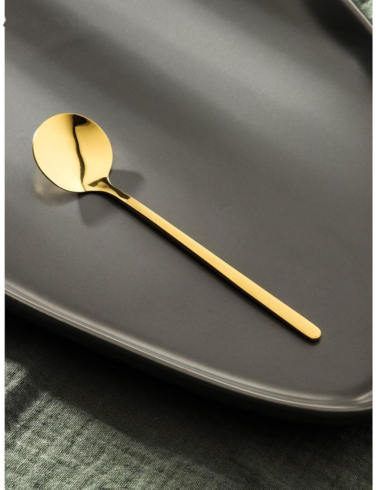 Ложка чайная из нержавеющей стали Magistro Desire, h=13 см, цвет золотой