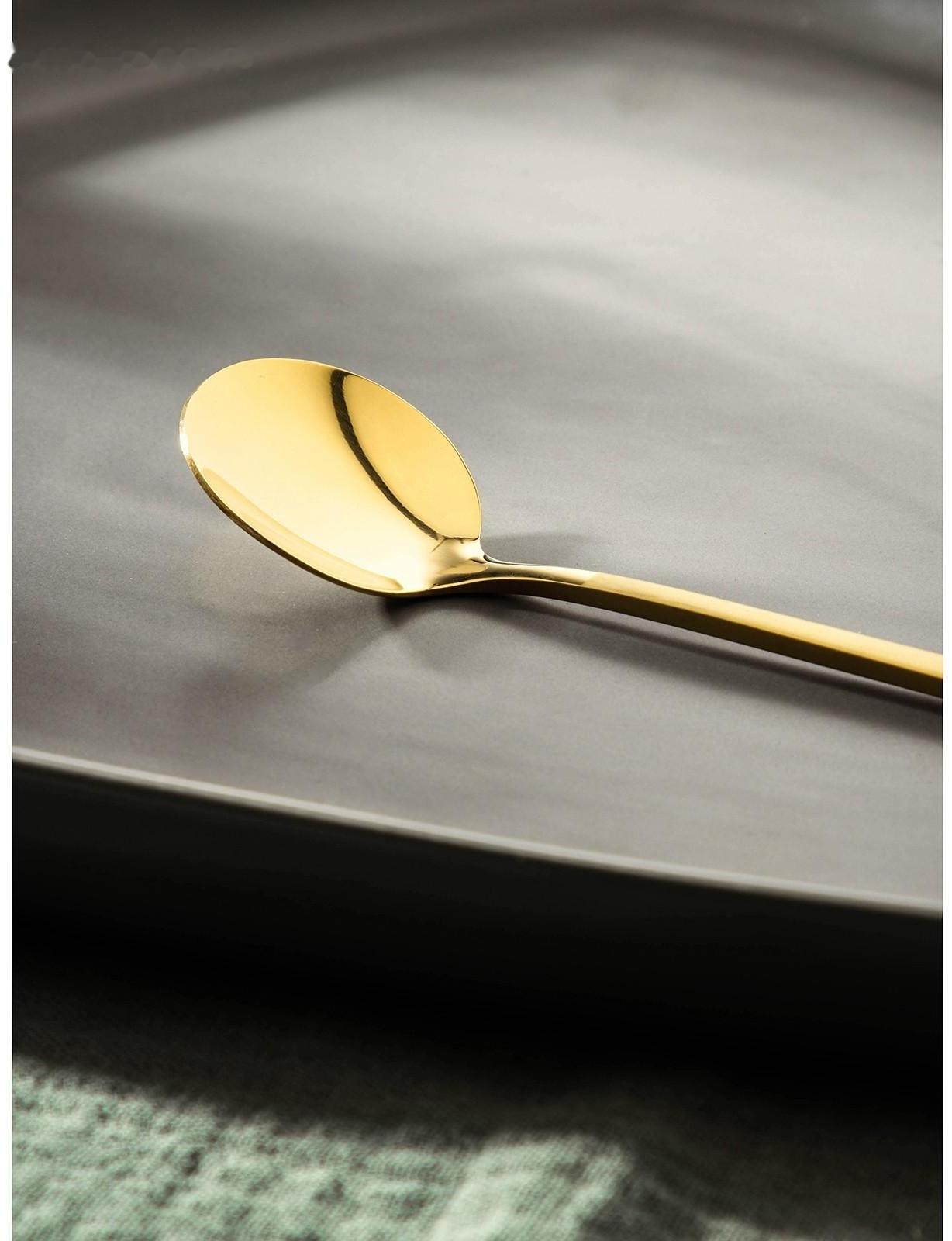Ложка чайная из нержавеющей стали Magistro Desire, h=13 см, цвет золотой