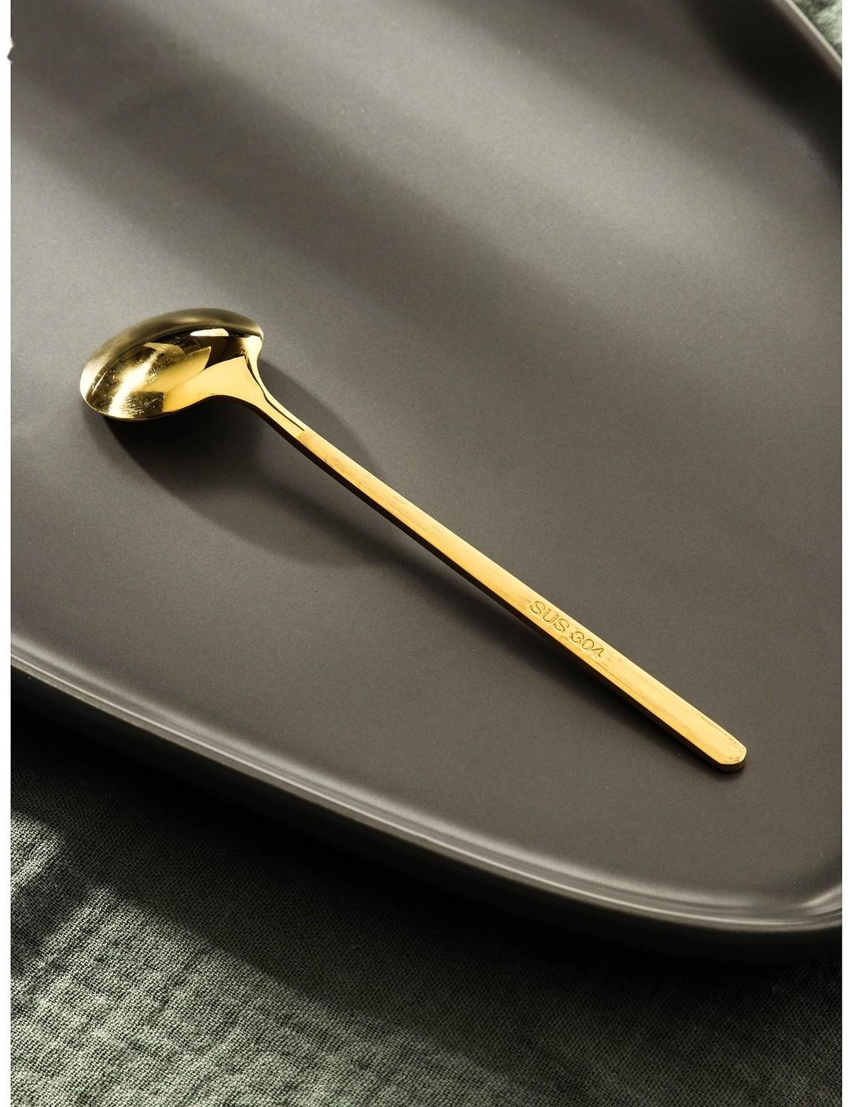 Ложка чайная из нержавеющей стали Magistro Desire, h=13 см, цвет золотой