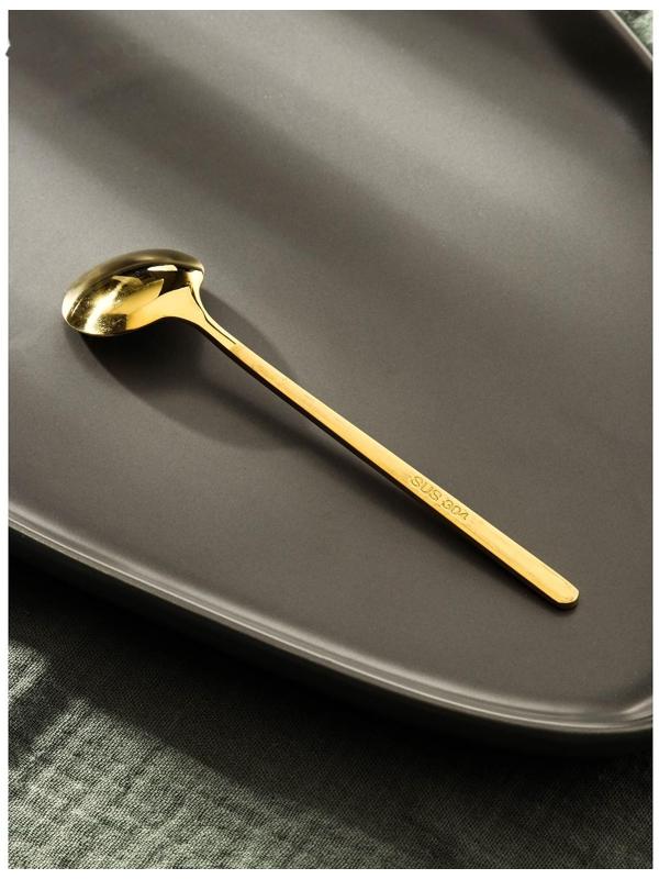 Ложка чайная из нержавеющей стали Magistro Desire, h=13 см, цвет золотой
