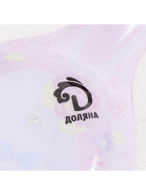 Подставка стеклянная под ложку Доляна «Цветочный зайка»