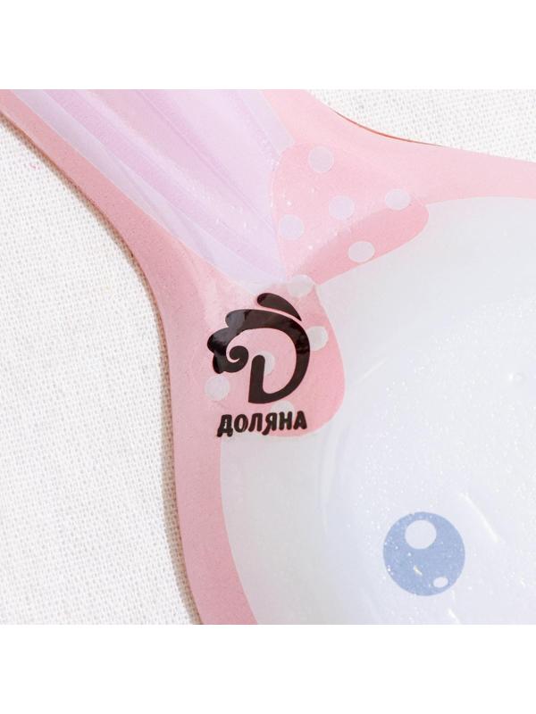 Подставка стеклянная под ложку Доляна «Зайка и морковка», цвет оранжевый