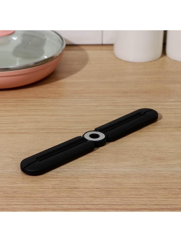 Подставка для горячего складная, цвет чёрный