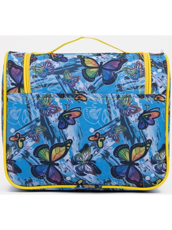 Косметичка на молнии, цвет голубой