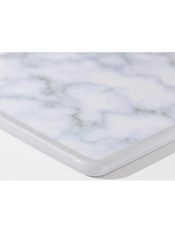 Доска разделочная пластиковая Доляна «Мрамор», 30×20 см, прямоугольная