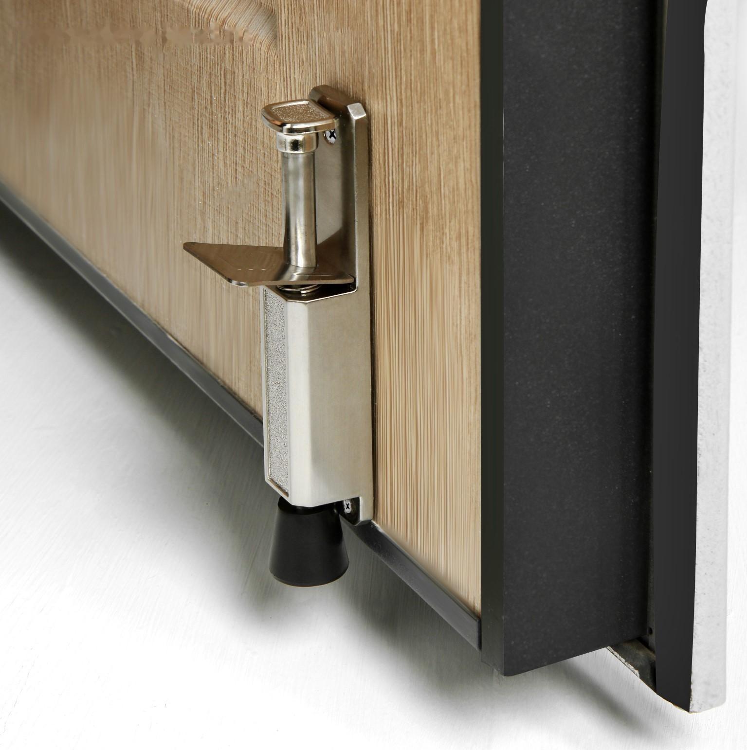 Дверной стопор LOCKLAND, цвет матовый никель