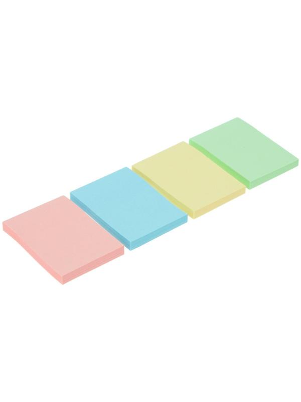 Набор блоков с липким краем, 38 х 51 мм., 50 листов, 4 цвета