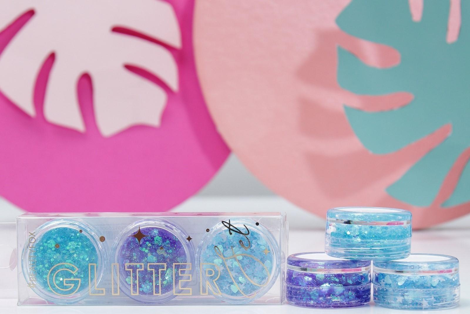 Набор блёсток для лица и тела на гелевой основе GLITTER SET, 3 цвета по 3 мл