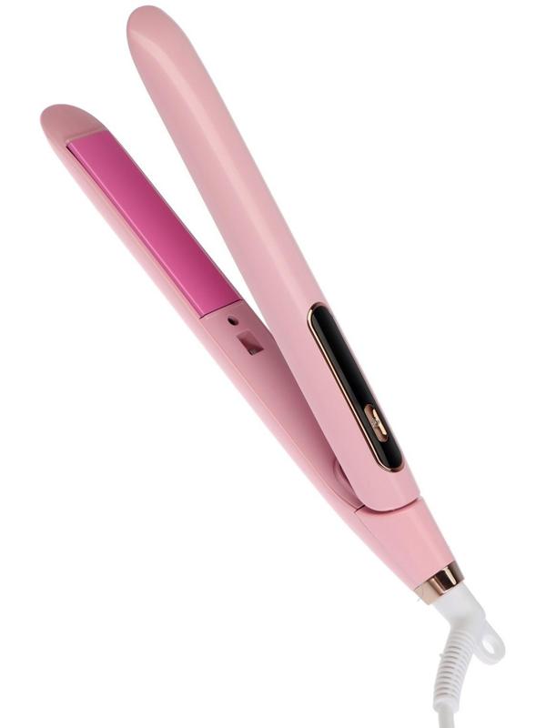 Выпрямитель для волос LuazON LW-37, 45 Вт, керамическое покрытие, до 230°C, розовый