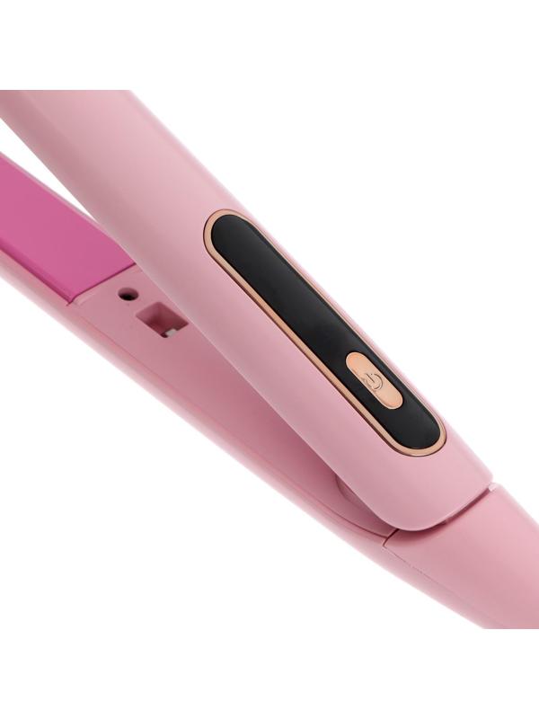 Выпрямитель для волос LuazON LW-37, 45 Вт, керамическое покрытие, до 230°C, розовый