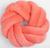 Подушка-узел Этель, d=33см, цв. коралловый, велюр