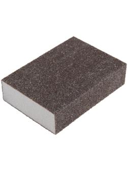 Губка абразивная шлифовальная ТУНДРА, твердая, 100 х 70 х 25 мм, P40