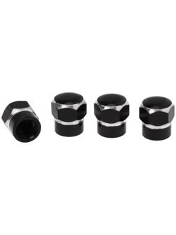 Колпачок на вентиль TORSO, черный, набор 4 шт