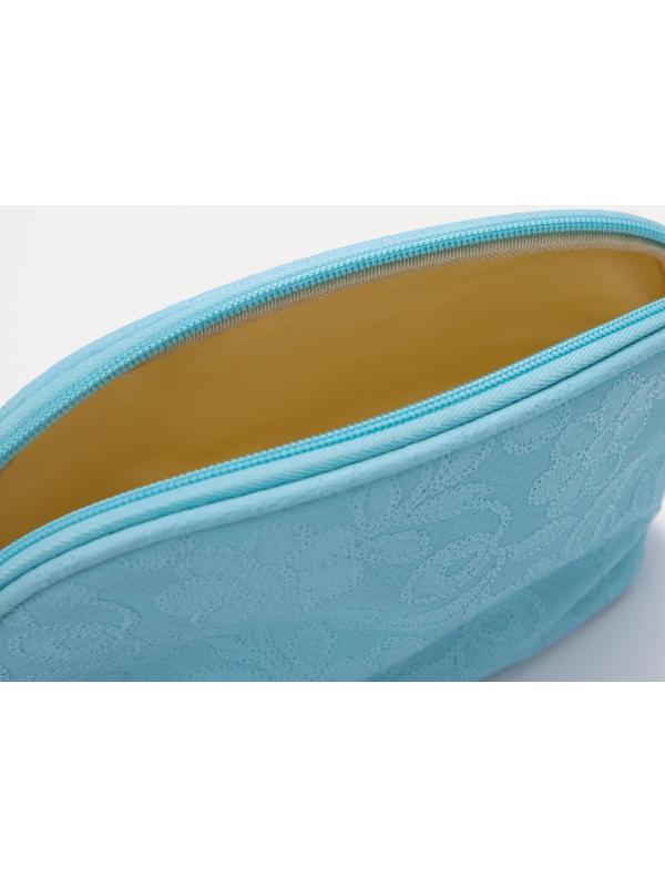 Косметичка на молнии, цвет голубой