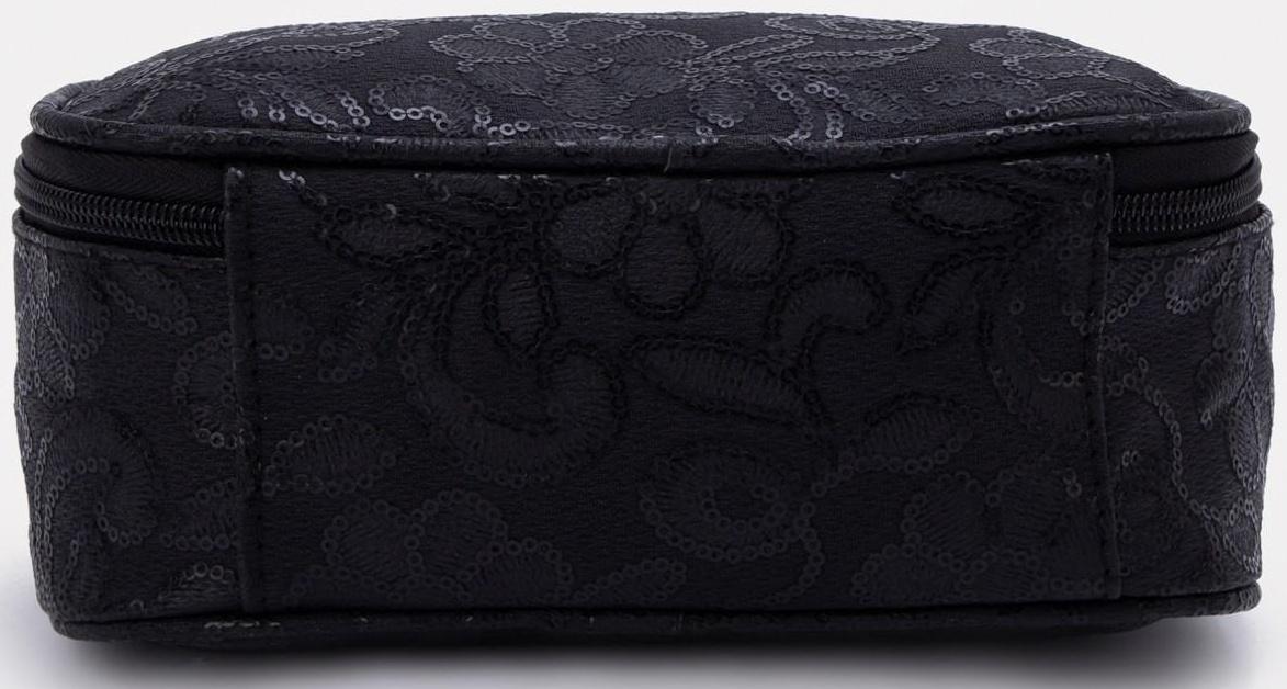 Косметичка на молнии, цвет чёрный