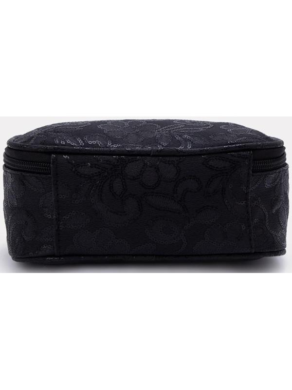 Косметичка на молнии, цвет чёрный