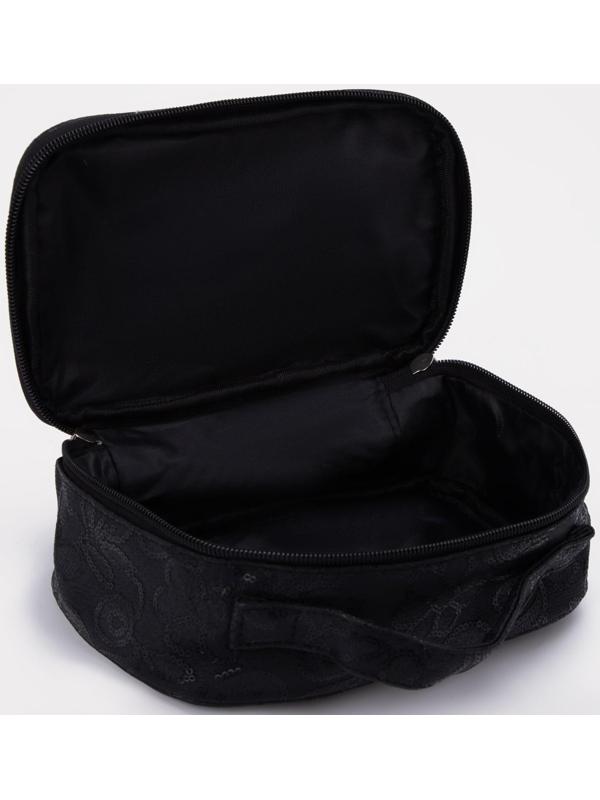 Косметичка на молнии, цвет чёрный