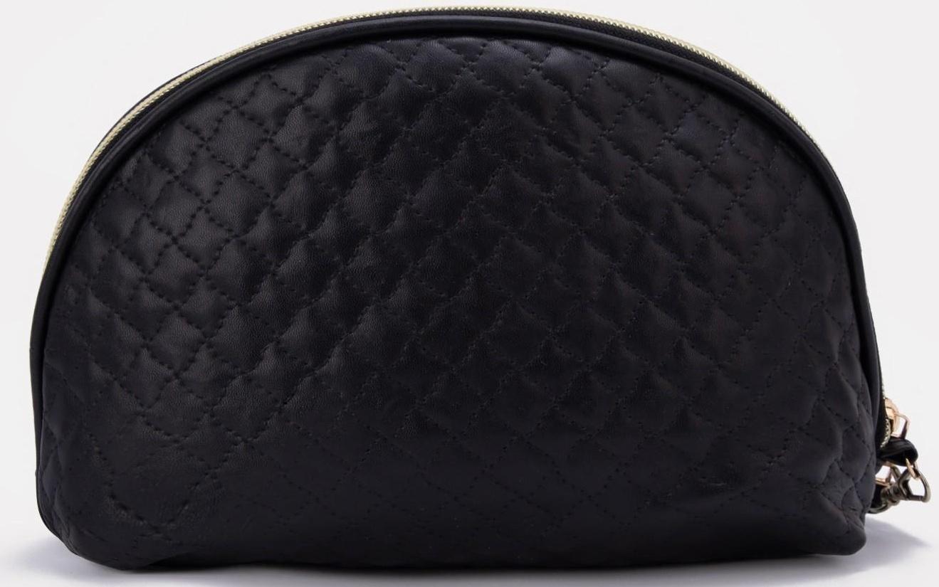 Косметичка на молнии, цвет чёрный