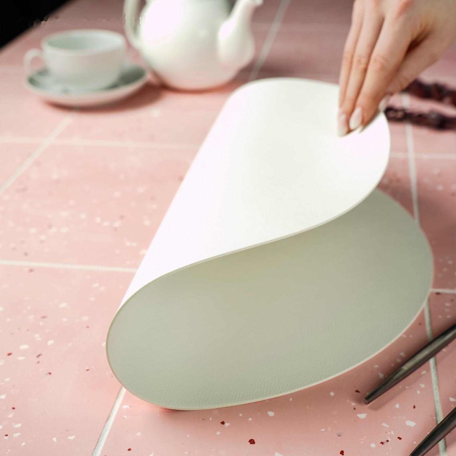 Салфетка сервировочная на стол «Тэм», d=35 см, цвет белый