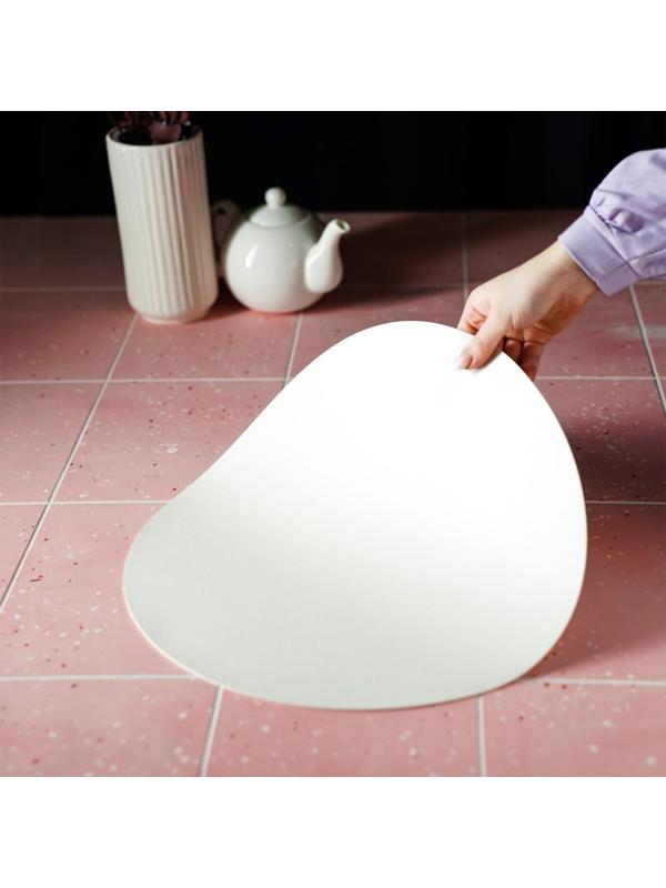 Салфетка сервировочная на стол «Тэм», d=35 см, цвет белый