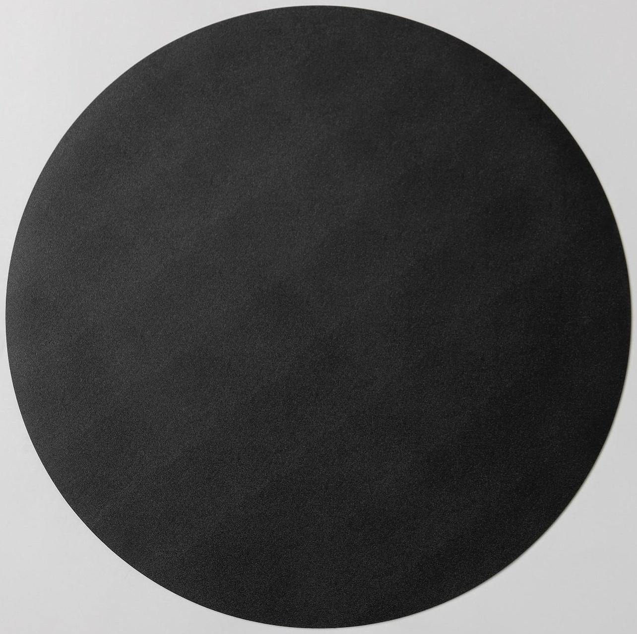 Салфетка сервировочная на стол «Тэм», d=35 см, цвет чёрный